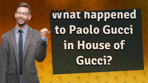 life is gucci meaning|what happened to paolo Gucci.